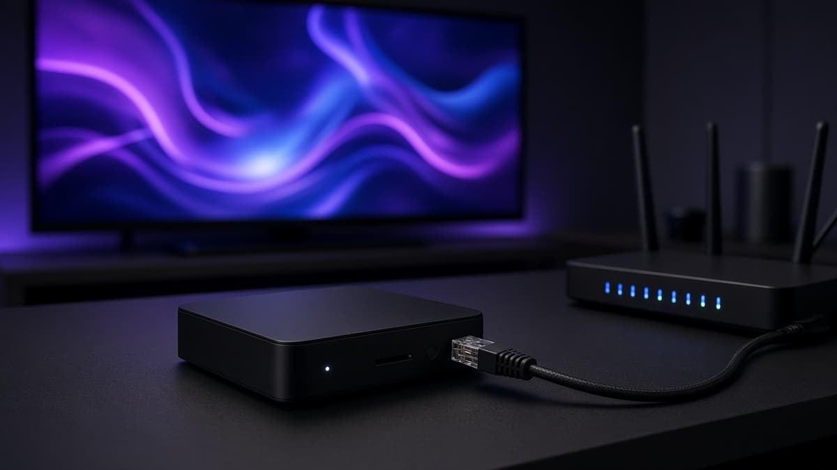 Test abonnement IPTV Strong 8K avec box et Ethernet